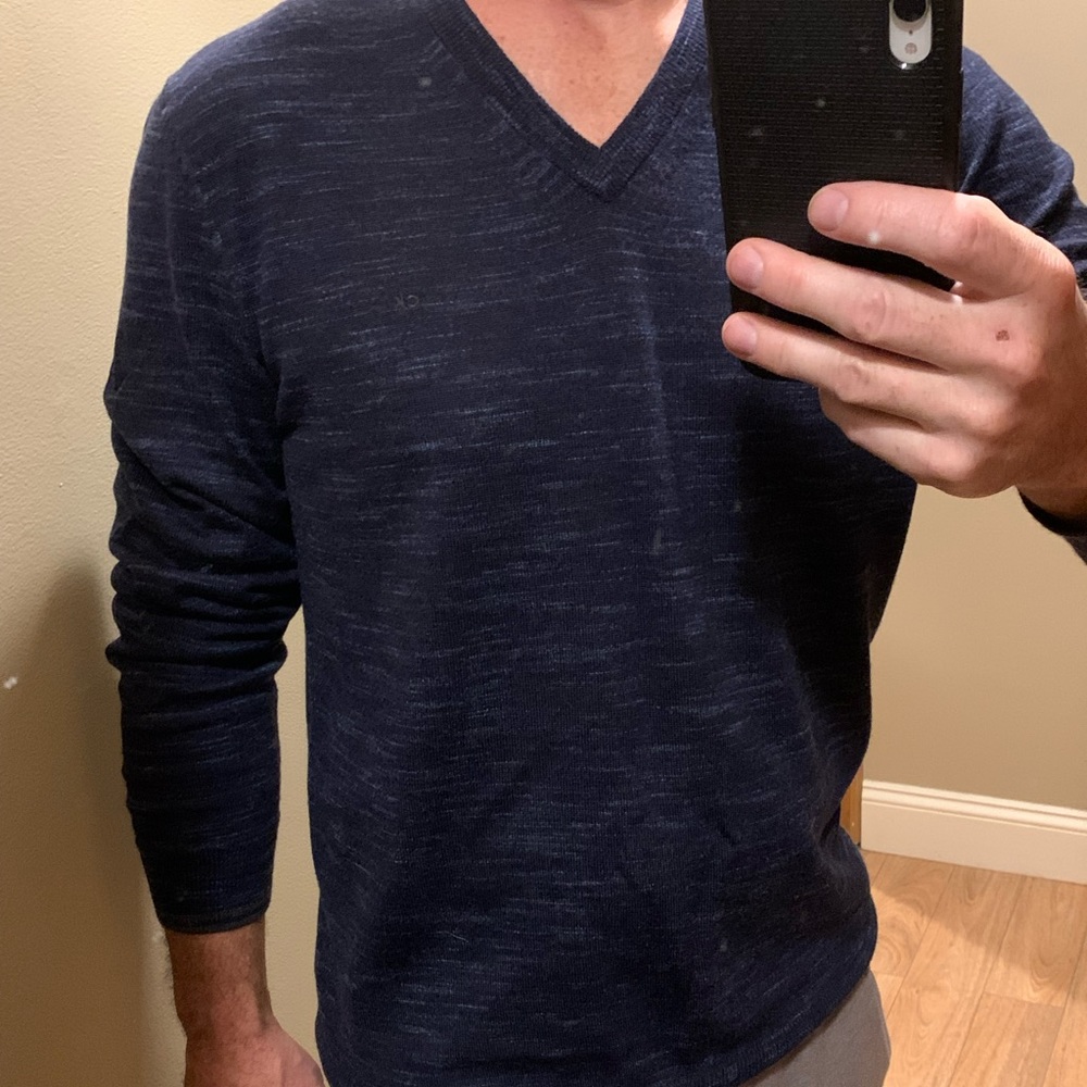 Blue and black Calvin Klein sweater